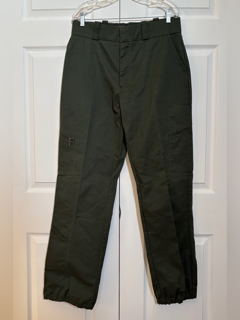Pro-Tuff Men’s Cargo Utility Pants Olive Green USA Made Size 37 35” Inseam